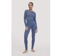 hessnatur Wool-Silk Leggings aus Bio-Merinowolle mit Seide indigo blau 42