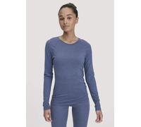 hessnatur Wool-Silk Longsleeve aus Bio-Merinowolle mit Seide indigo blau 36