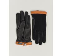 Hestra Deerskin Wool Tricot Glove Black/Black Schwarz 10