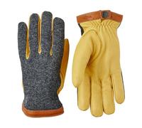 Hestra Deerskin Wool Tricot Handschuhe Fingerhandschuhe Lederhandschuhe Herrenhandschuhe Herren - mit Futter Winter Herbst-Winter - 11 HS gelb