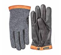 Hestra Deerskin Wool Tricot Glove Grey/Black Schwarz 7