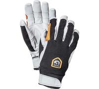 Hestra Ergo Grip Active Handschuh, Leder, Winddicht, 5-Finger, langlebig, Outdoor-Handschuh zum Skifahren, Wandern, Kajak und Rucksackreisen, Schwarz/Offwhite 10