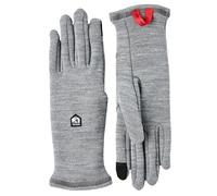 Hestra Gravita Merino-Futter, 5-Finger-Touchscreen-kompatible Handschuheinlagen aus Wollmischung für alltägliche Wärme und Schichten, GRAU, 9