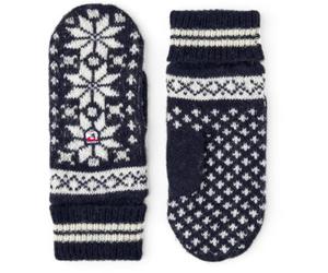 Hestra Isvik Mittens 10 navy/offwhite