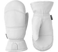Hestra Leather Box Mitt Off White 6
