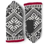 Hestra Nordic Wool Fäustlinge Fausthandschuhe Strickhandschuhe Handschuhe Wollhandschuhe Damen - Winter Herbst-Winter - 10 HS schwarz-weiß