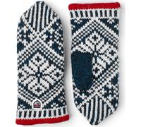 Hestra Nordic Wool Mitt Middle Blue/White Mellanblå/Offwhite 9