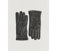 Hestra Peccary Handsewn Cashmere Lined Glove Black Schwarz 7,5