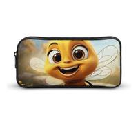 HETVBNS Bee Federmäppchen mit großem Fassungsvermögen, langlebig, Federmäppchen, Organizer, tragbare kleine Kosmetiktasche für Büro, Reisen