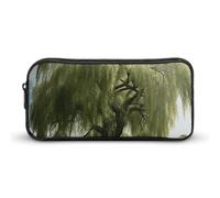 HETVBNS Big Trees Federmäppchen, große Kapazität, Reißverschluss, langlebige Stiftebox, Organizer, tragbare kleine Kosmetiktasche für Büro, Reisen