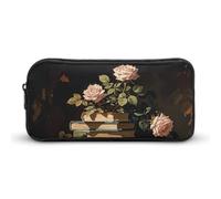 HETVBNS Dark Academy Federmäppchen, große Kapazität, Reißverschluss, langlebig, Federmäppchen, Organizer, tragbare kleine Kosmetiktasche für Büro, Reisen