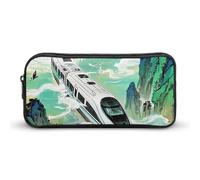 HETVBNS Die Hochgeschwindigkeitsschiene ist ein schnelles Federmäppchen, große Kapazität, Reißverschluss-Tasche, langlebige Stiftebox, Organizer, tragbare kleine Kosmetiktasche für Büro, Reisen