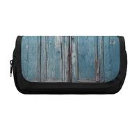 HETVBNS Federmäppchen aus Holz, Vintage-Stil, extra groß, doppellagig, mit Reißverschluss, tragbare Kosmetiktasche für Reisen, Büro, Schreibwaren, Organizer für Damen und Herren