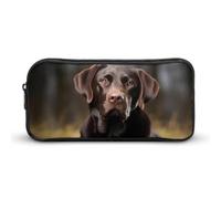 HETVBNS Labrador Retriever Federmäppchen, große Kapazität, Reißverschluss, langlebig, Federmäppchen, Organizer, tragbare kleine Kosmetiktasche für Büro, Reisen