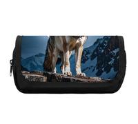 HETVBNS Timberwolves Federmäppchen, extra groß, doppellagiges Federmäppchen mit Reißverschluss, tragbare Kosmetiktaschen für Reisen, Büro, Schreibwaren, Organizer für Damen und Herren