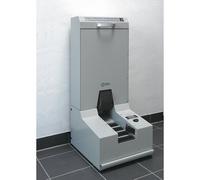 Heute Trocken-Sohlenreinigungs-Maschine SOLAMAT 100, Länge 600 mm, ESD-Bürsten, grau