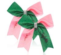 Hexen-Haarspangen für Frauen, niedliche rosa und grüne Haarschleifen, Hexen-Zubehör für Halloween, Geburtstagsparty, Kostümdekorationen, lustiges Geschenk für Hexen-Fans, 2 Stück
