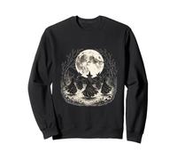 Hexensabbat, Mondtanz, Gothic, Vintage-Stil, Wald, okkulte Kunst Sweatshirt