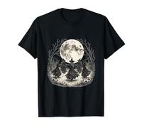 Hexensabbat, Mondtanz, Gothic, Vintage-Stil, Wald, okkulte Kunst T-Shirt