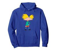 Hey Arnold! Iconic Cool Arnold Pose Big Chest Portrait Pullover Hoodie, Unisex für Erwachsene, Königsblau, XXL
