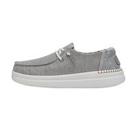 Hey Dude Damen Slipper Schuhe Wendy Rise Slipper Textil Freizeit Elegant Slip-Ons Uni Wendy Rise grau leicht, 39 EU