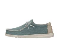 Hey Dude Herren Wally Sox Slip-On Schuhe Mokassin Style, Aqua, 45 1/3 EU