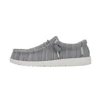 HEYDUDE Herrenschuhe Wally Stretch Sox – Slip-on, Mokassin-Stil, Grau, Größe 42