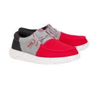 Hey Dude Jungen Wally Tri Varsity Mesh (Little Kid/Big Kid), rot / grau, 4 Toddler