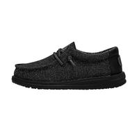 Hey Dude Jungen Wally Youth Basic Moccasin, Schwarz, 34 EU