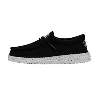 Hey Dude Jungen Wally Youth Slub Canvas Moccasin, Schwarz, 36 EU