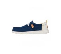Hey Dude Mocassino in Tessuto di lino Blu 45