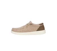 Hey Dude Paul Knit Herren - Slip-on Schuhe - Mokassin-Stil, Light Grey/Espresso, 43