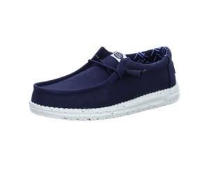 Hey Dude Shoes Wally Stretch Canvas Navy für Herren, blau, Größe 42 EU