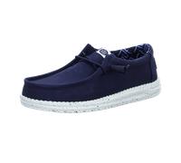 Hey Dude Shoes Wally Stretch Canvas Navy für Herren, blau, Größe 43 EU
