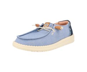Hey Dude Shoes Wendy 40729-425 Blau - sportlicher Schnürschuh - Damenschuhe Slipper / Trotteur, Blau für Damen, blau, Größe 37 EU