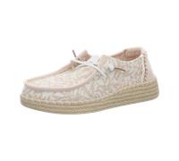 Hey Dude Shoes Wendy Espadrille Retro Palm für Damen, beige, Größe 38 EU