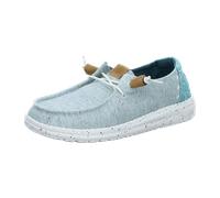 Hey Dude Shoes wendy heathered slub blue für Damen, türkis, Größe 37 EU