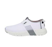 Hey Dude Sirocco Sport Stripe Sneaker Damen - Sneakers mit Easy-on Lace System, White, 39