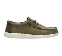HeyDude - Wally Braided - Sneaker, Gr. 47, oliv (BurntOlive/DeliciosoBrown)