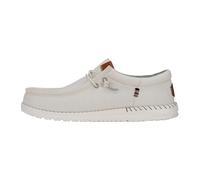 HEYDUDE Wally Funk Nylon Craft Herren - Slip on Schuhe - Mokassin Stil, Stone White, 44