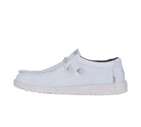 Hey Dude Wally Herren Sportschuhe, Netzstoff, Freizeitschuhe, Weiß/Weiß, 47 EU