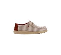 Hey Dude - Wally Resort, Zapatillas sin Cordones para Hombre, Multi/Chili Red, 45