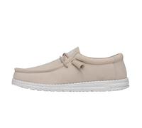 Hey Dude Wally Slub Canvas - Mens Shoes - Natural - Size EU 40