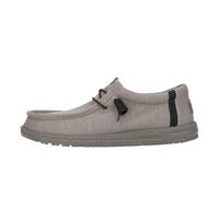 Hey Dude Wally Stretch Fleece Herren - Slip-On Schuhe - Mokassin Stil, Lava Stone, 41