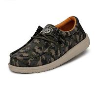 Hey Dude Wally Youth Camodino - Boys Shoes - Musk - Size EU 37