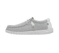 Hey Dude Wally Youth Sox Moc Toe Shoes, Stone White, 34 EU