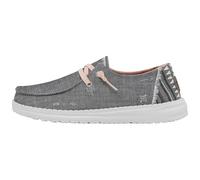 Hey Dude Wendy Boho Damen - Slip on Schuhe - Mokassin Stil, Grey, 36