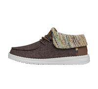 Hey Dude Wendy Fold Wooly Twill Damen-Stiefel, bequem und leicht, Braun, 38 EU