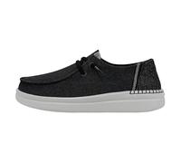 Hey Dude Wendy Rise Damen - Slippers Flache Schuhe - Mokassin Stil, Black, 41