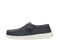 Hey Dude - Wendy Stretch Canvas Damen - Slip-On Flache Schuhe - Ballerinas, Black/Black, 37 EU